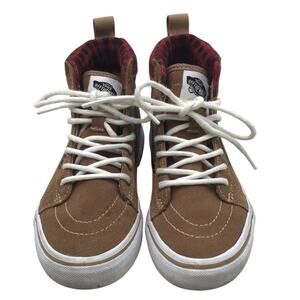 Kids Shoes Vans Brown/Red sk8 HI MTE Coldwater sneakers size 3